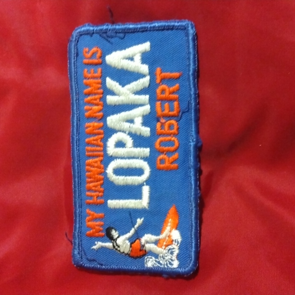 Robert/Lopaka Hawaiian Patch, Vintage 1980s